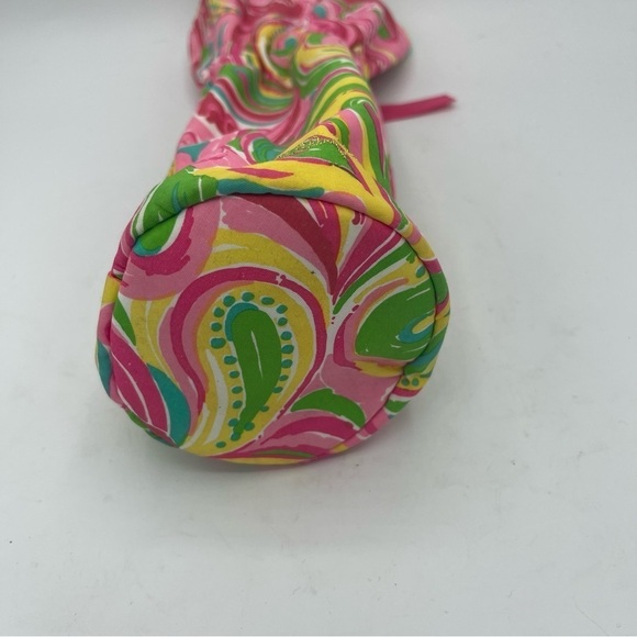 LILLY PULITZER Wine Tote ALL NIGHTER Pink Flaming Gold Logo Hostess Party Gift - Picture 6 of 7